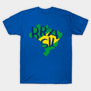 Brazil country typography T-Shirt
